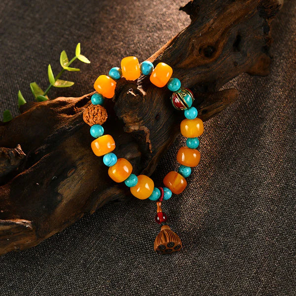 INNERVIBER Amber Turquoise Protection Bracelet 2