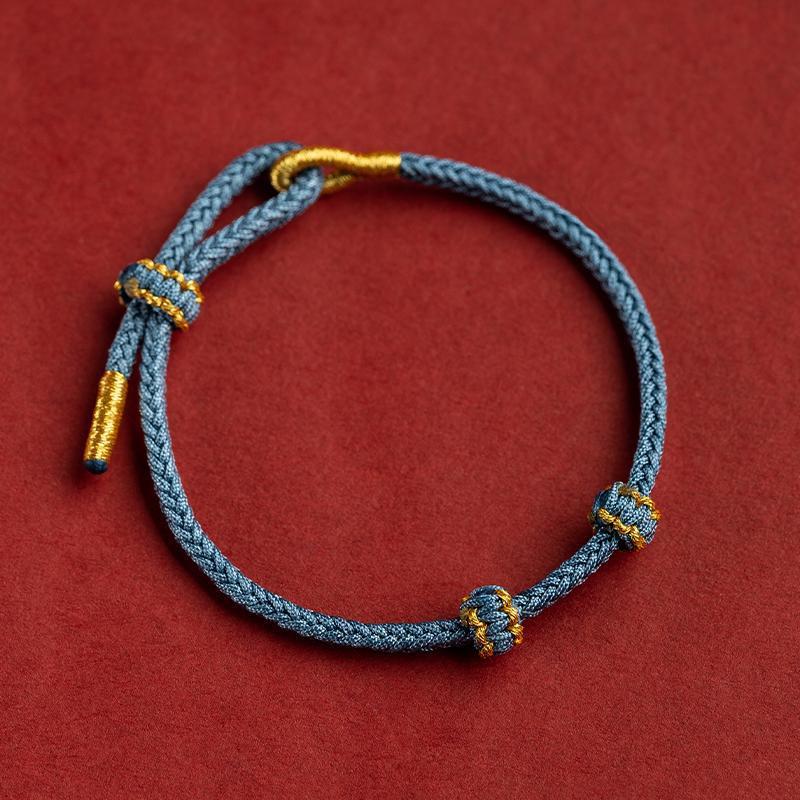 Handmade Braided Chinese Knot Luck Protection Red String Bracelet Bracelet INNERVIBER Blue 18-20cm