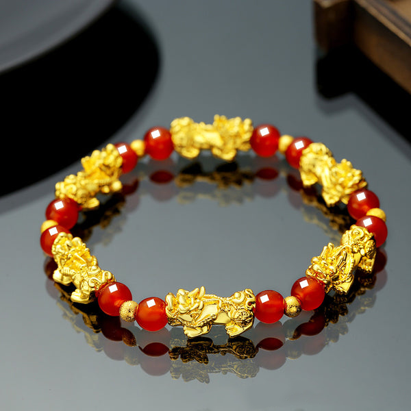 Gold Plated Brass Pixiu Feng Shui Bracelet Bracelet INNERVIBER 2