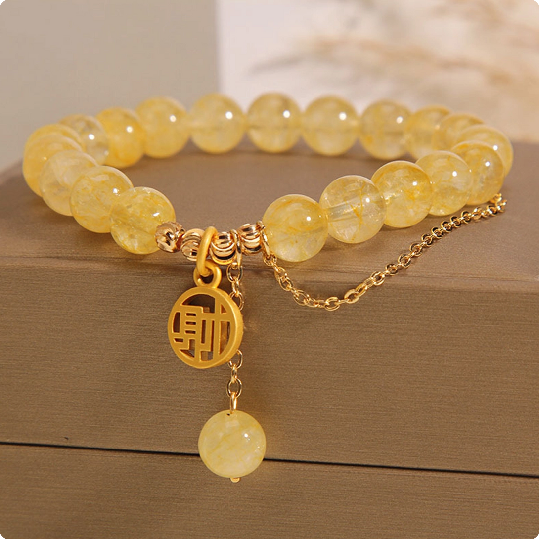 INNERVIBER Citrine Wealth Bracelet 