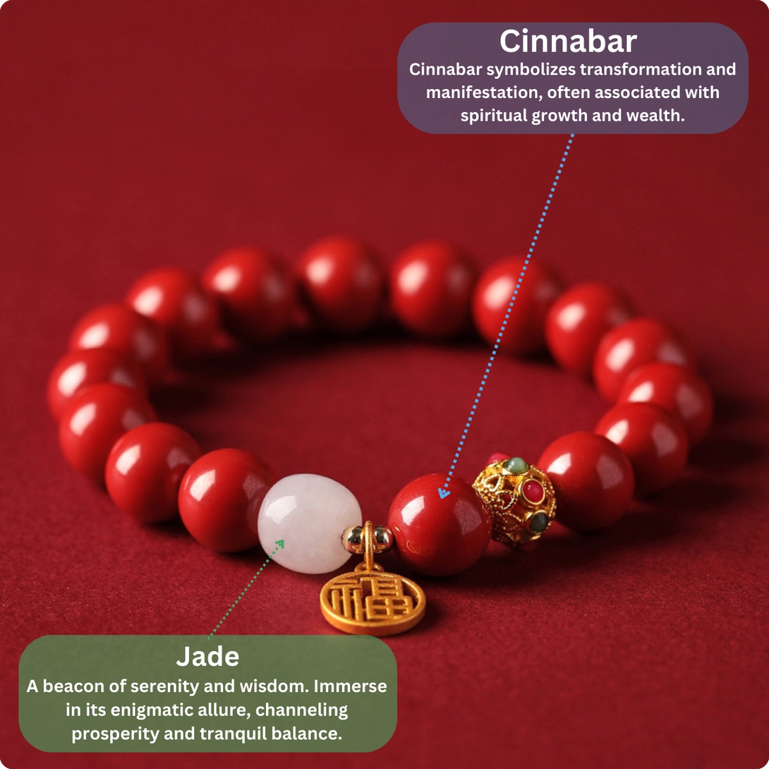 INNERVIBER Lucky me Cinnarbar Bracelet - INNERVIBER
