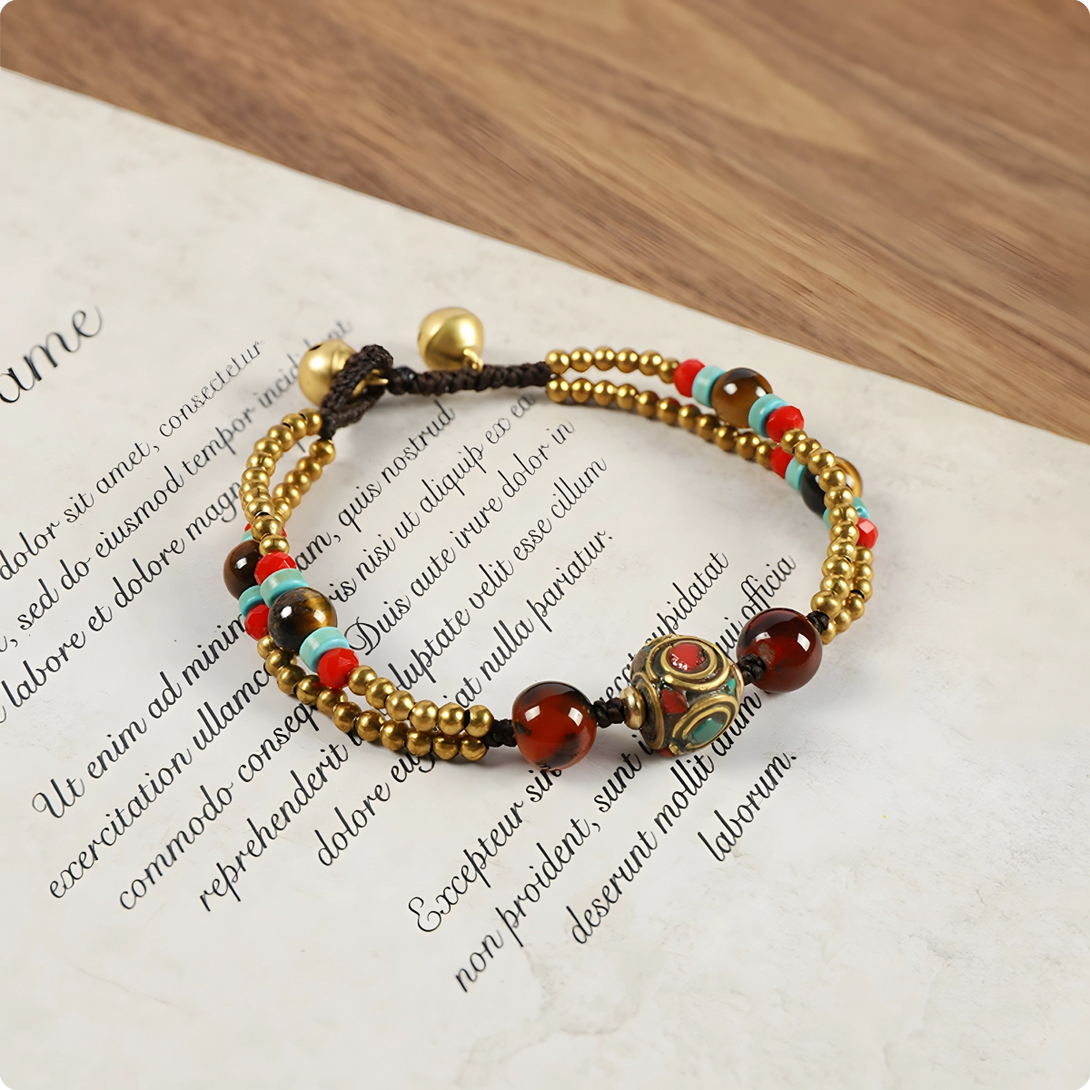 INNERVIBER Tibetan Woven Ancient Copper Bead Dynamism Bracelet Bracelet INNERVIBER A
