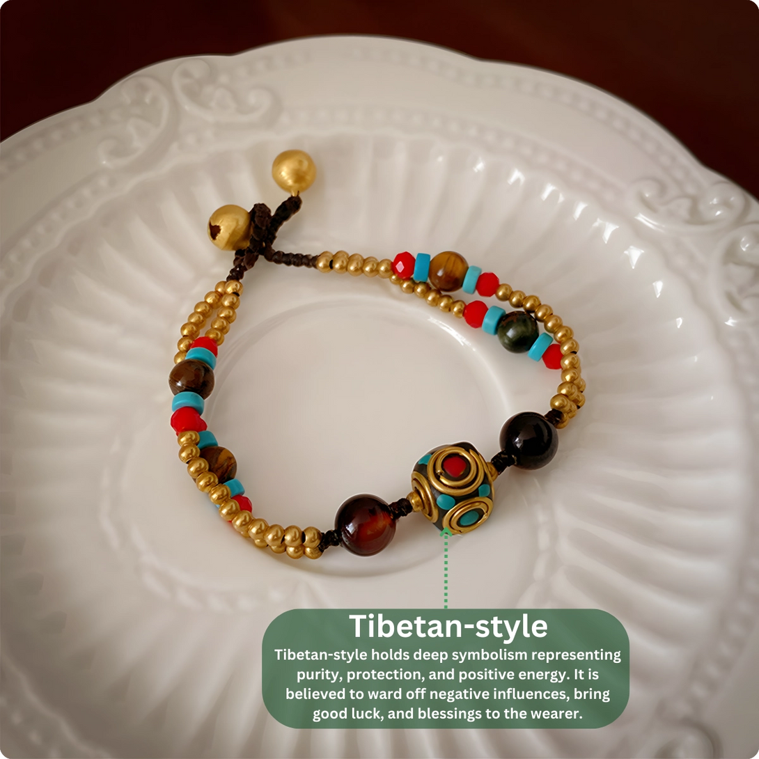 INNERVIBER Tibetan Woven Ancient Copper Bead Dynamism Bracelet Bracelet INNERVIBER 2
