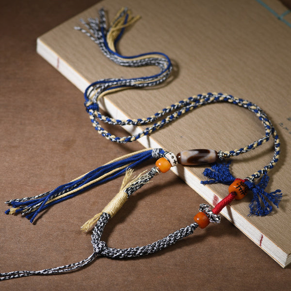Tibetan Style Thangka String Necklace INNERVIBER