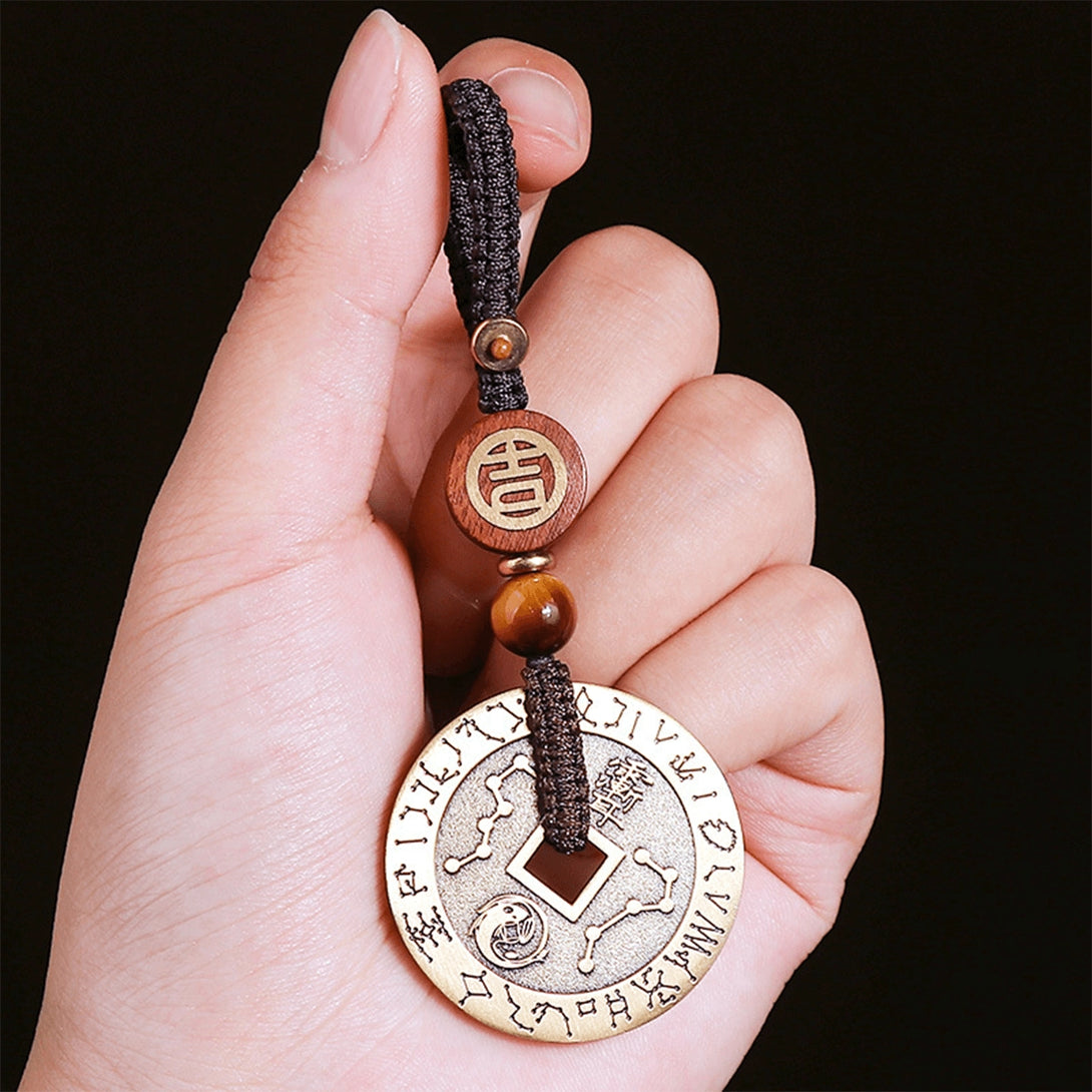 INNERVIBER Feng Shui Coin Copper Necklace