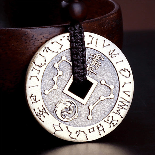 Feng Shui Coin Copper Necklace - INNERVIBER