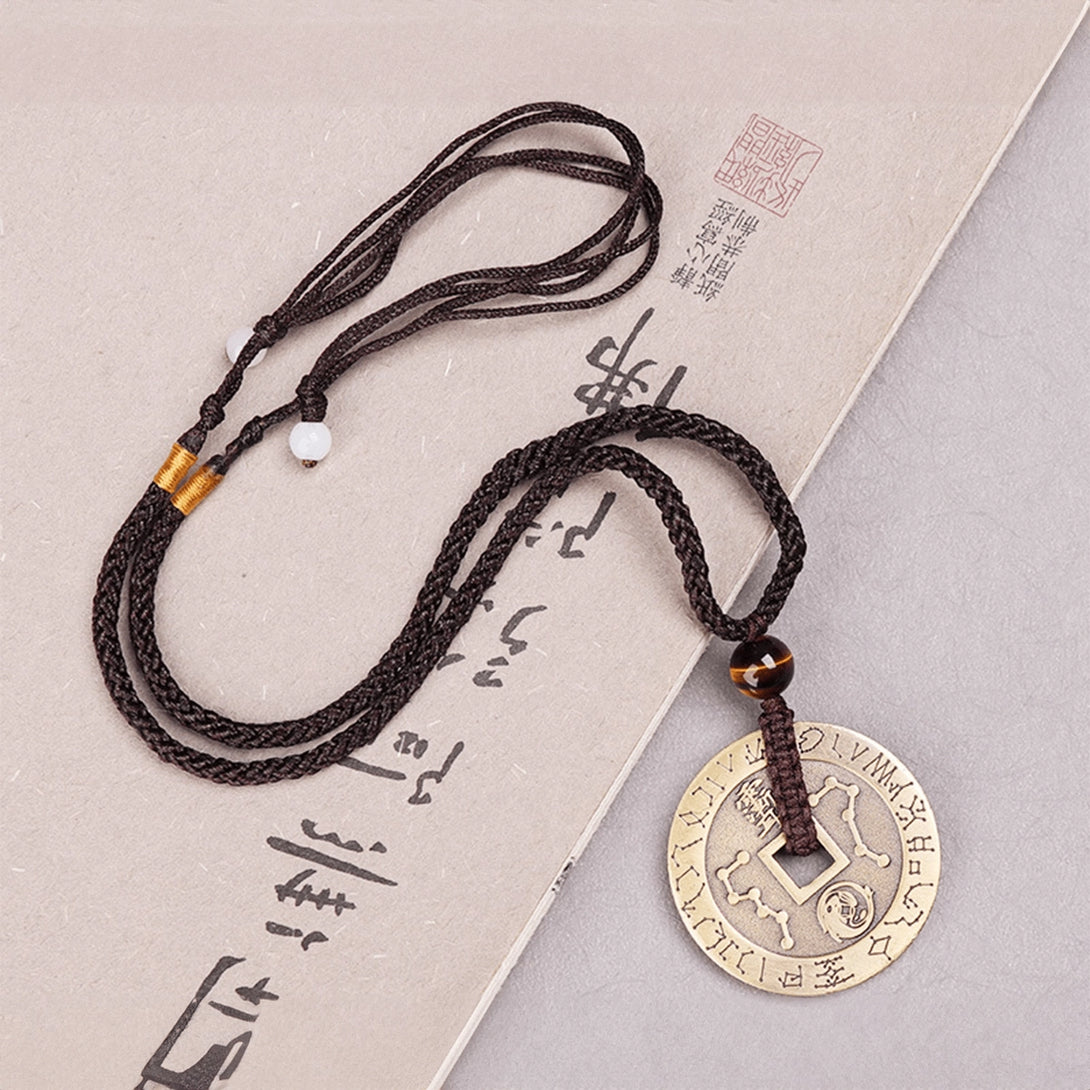 INNERVIBER Feng Shui Coin Copper Necklace 3