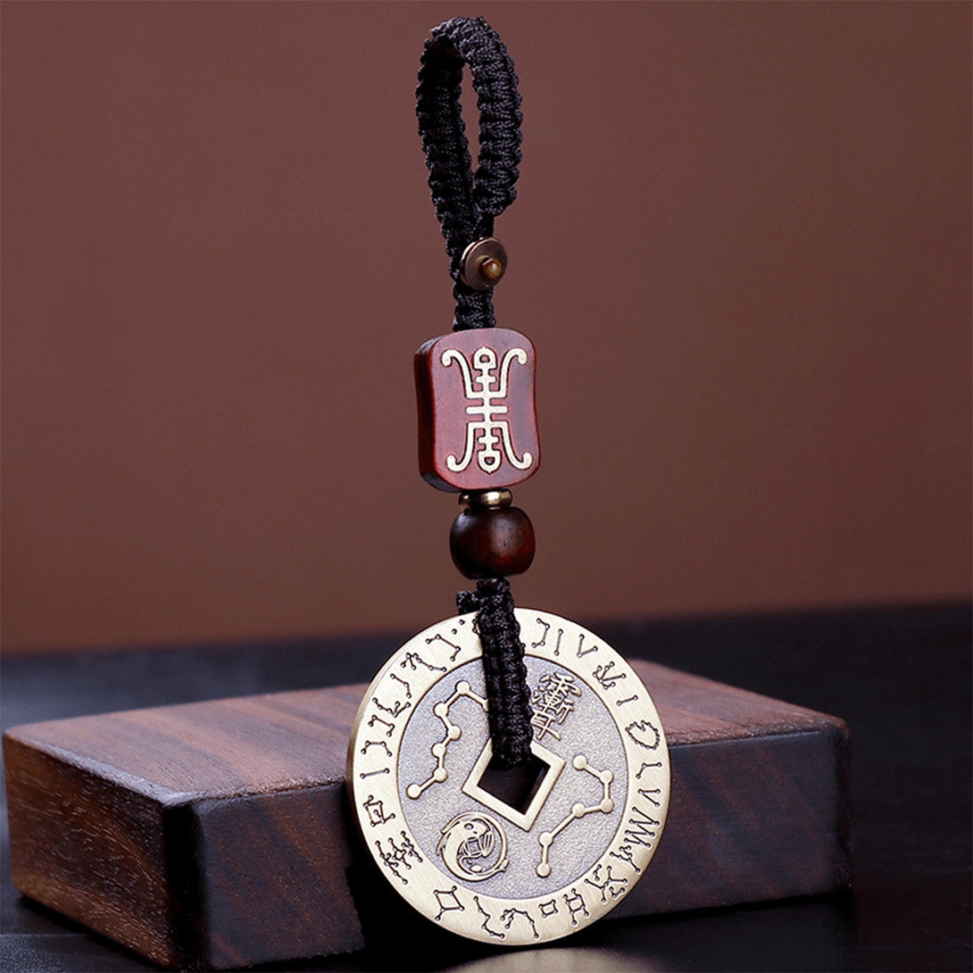 INNERVIBER Feng Shui Coin Copper Necklace