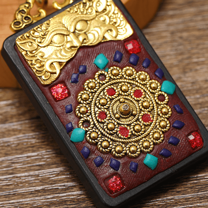 INNERVIBER Tibetan Style Handmade Blessing Keychain 2