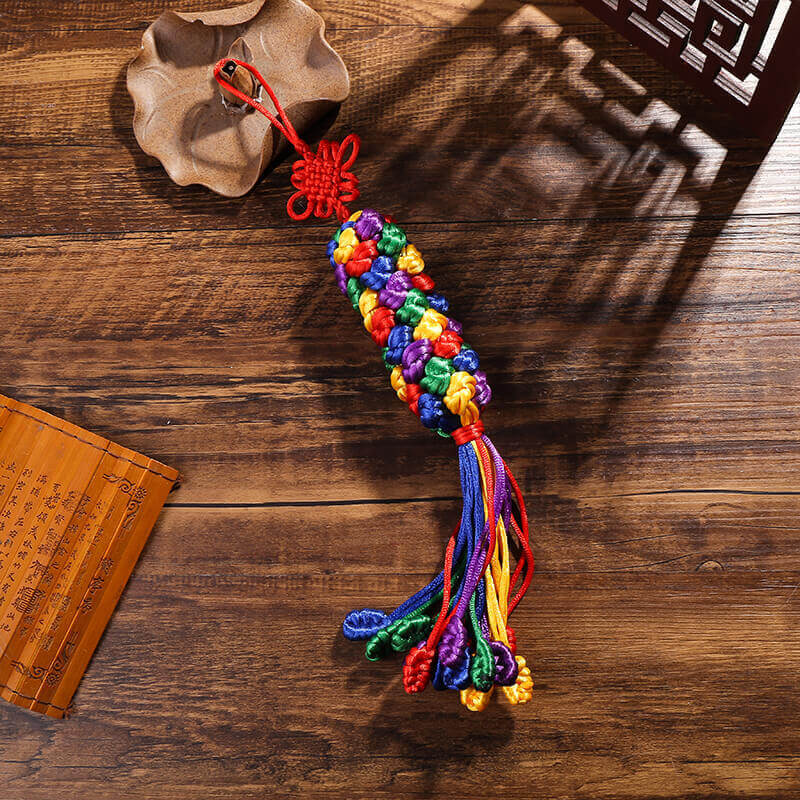 INNERVIBER Tibetan Style Handwoven Vajra Knot Safety Protection Decoration - INNERVIBER