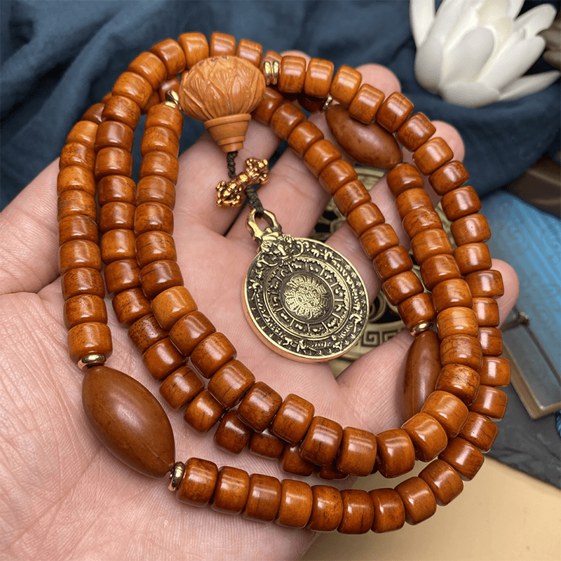 INNERVIBER  108 Beads  MALA  Divine Protection Strength Bracelet - INNERVIBER