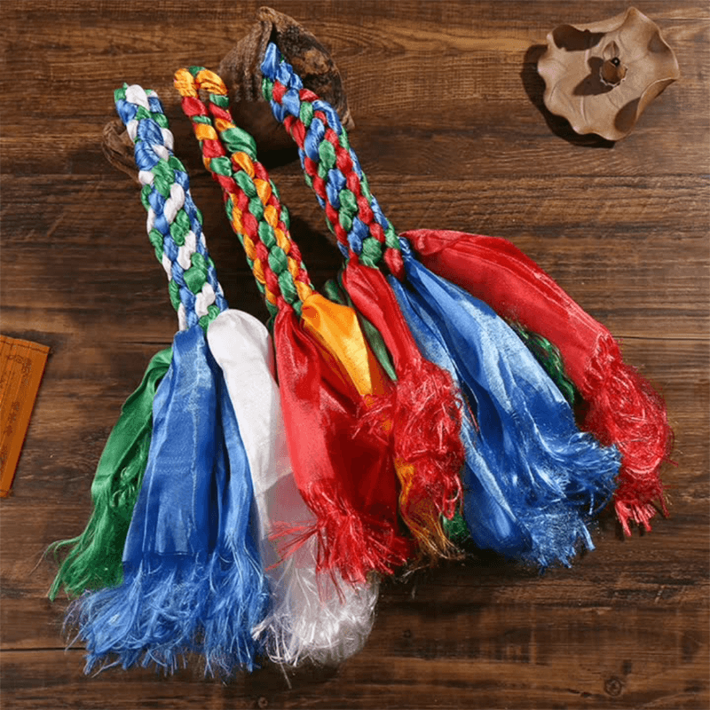 INNERVIBER Tibetan Vajra Knot Gesang Flower Rainbow Thread Hada Handwoven Pendant Decoration - INNERVIBER