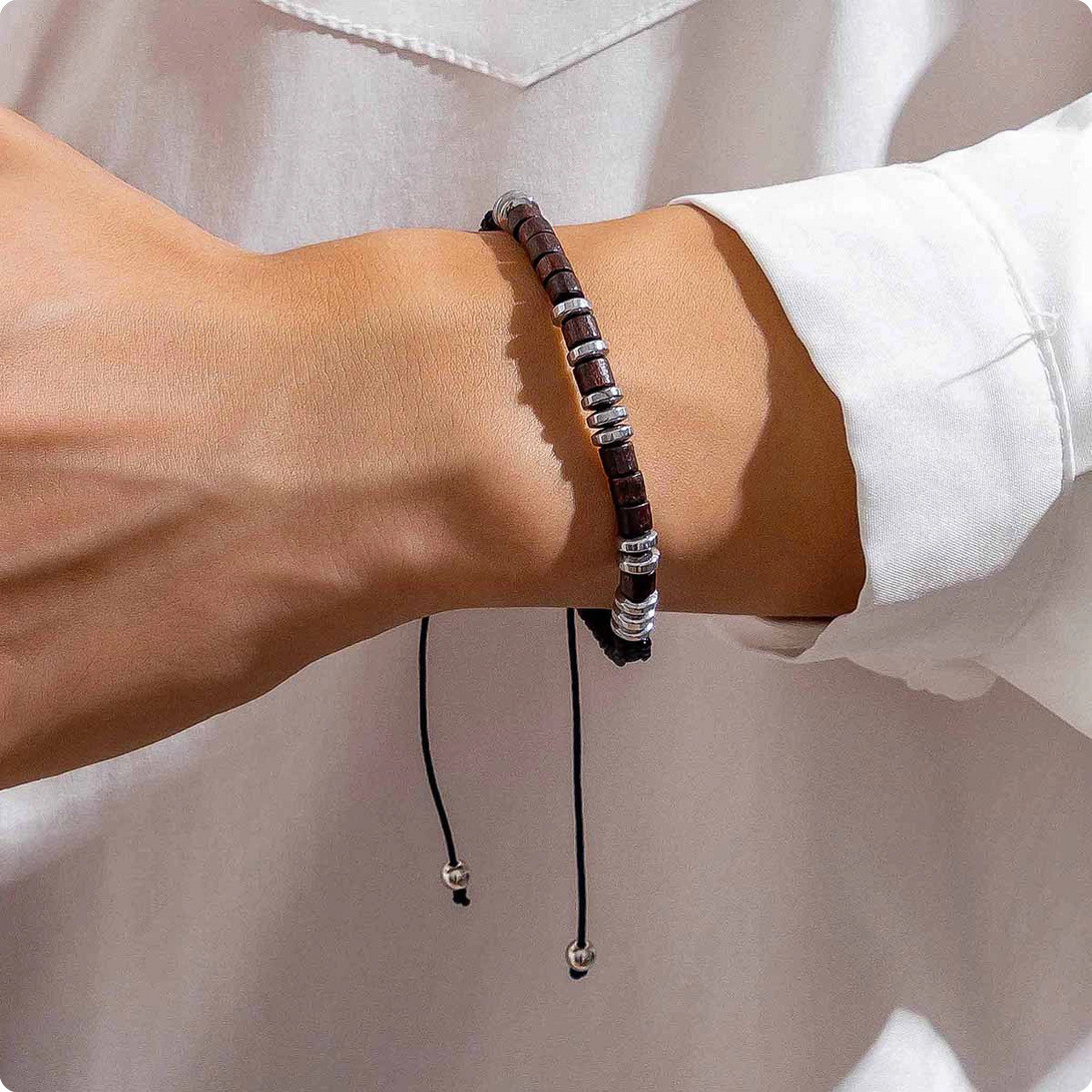 To My Grandson, I Love You Morse Code Bracelet - INNERVIBER