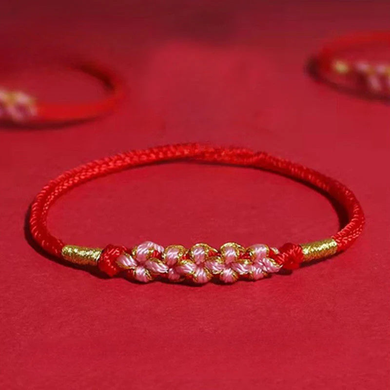 INNERVIBER Peach Blossom Knot Love Bracelet 2