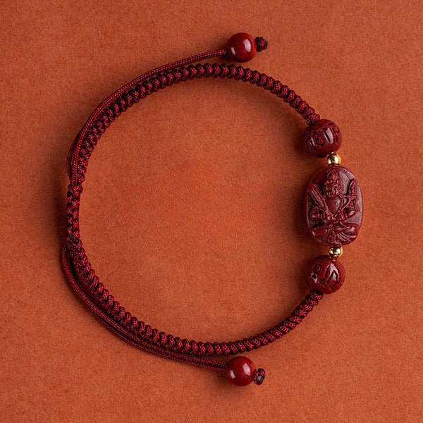 INNERVIBER Zodiac Red String Bracelet Ox Tiger