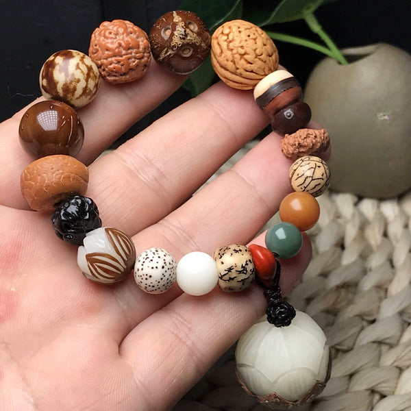 Multi-treasure Bead Bodhi Seed Agate Buddha Bracelet Bracelet INNERVIBER 3