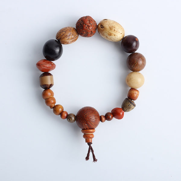BlessingGiver Bodhi Seed Agate Wisdom Harmony Wrist Bracelet BlessingGiver