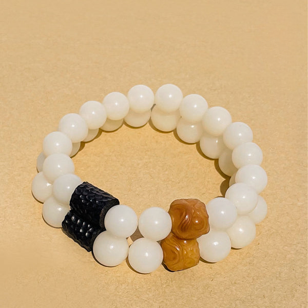 Bodhi Seed Dancing Lion Couple Protection Bracelet Bracelet INNERVIBER 1