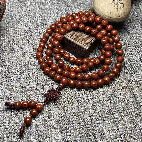 Bodhi Seeds 108 Mala Beads Bracelet Bracelet INNERVIBER 10mm Brown Starry Moon Bodhi