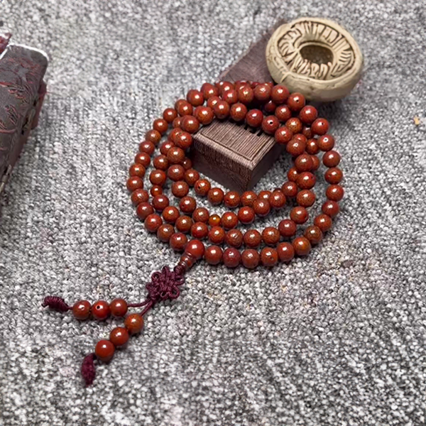 Bodhi Seeds 108 Mala Beads Bracelet Bracelet INNERVIBER 9mm Brown Starry Moon Bodhi