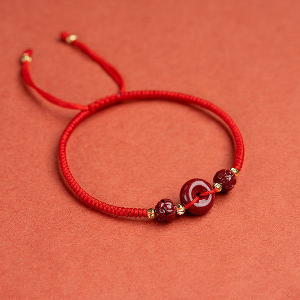 Cinnabar Protection Red String Bracelet INNERVIBER
