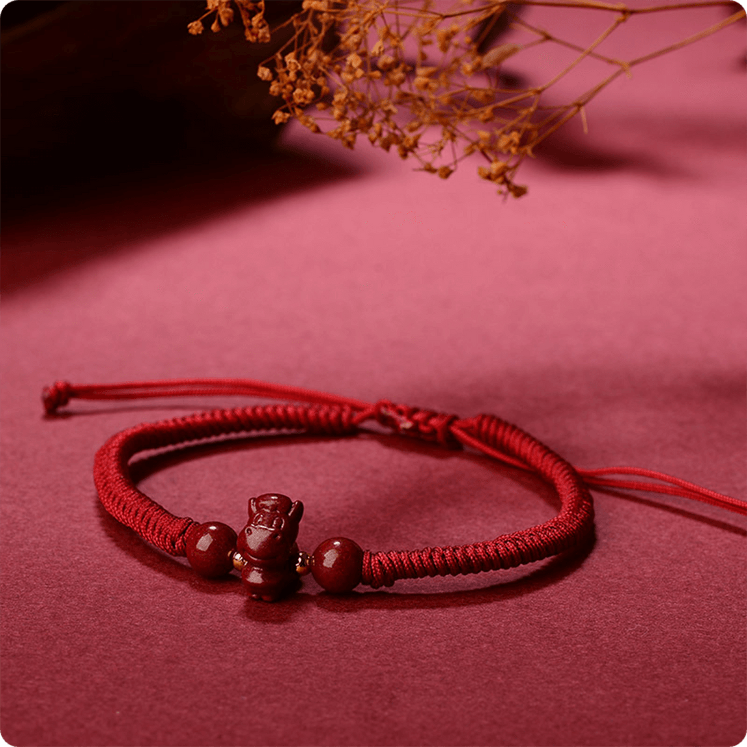 12 Chinese Zodiac Cinnabar Prosperity Red String Bracelet Bracelet INNERVIBER Horse