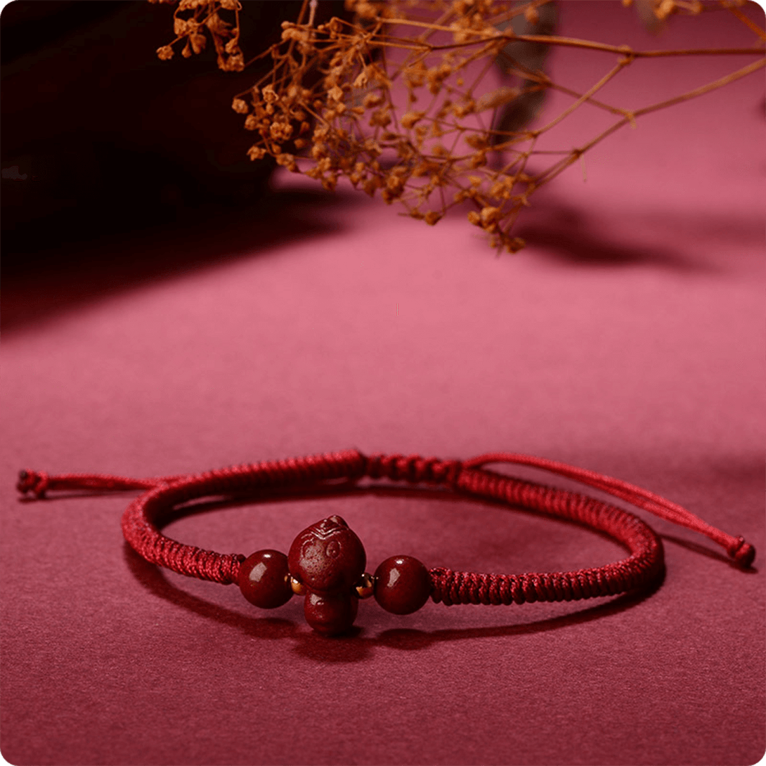 12 Chinese Zodiac Cinnabar Prosperity Red String Bracelet Bracelet INNERVIBER Snake