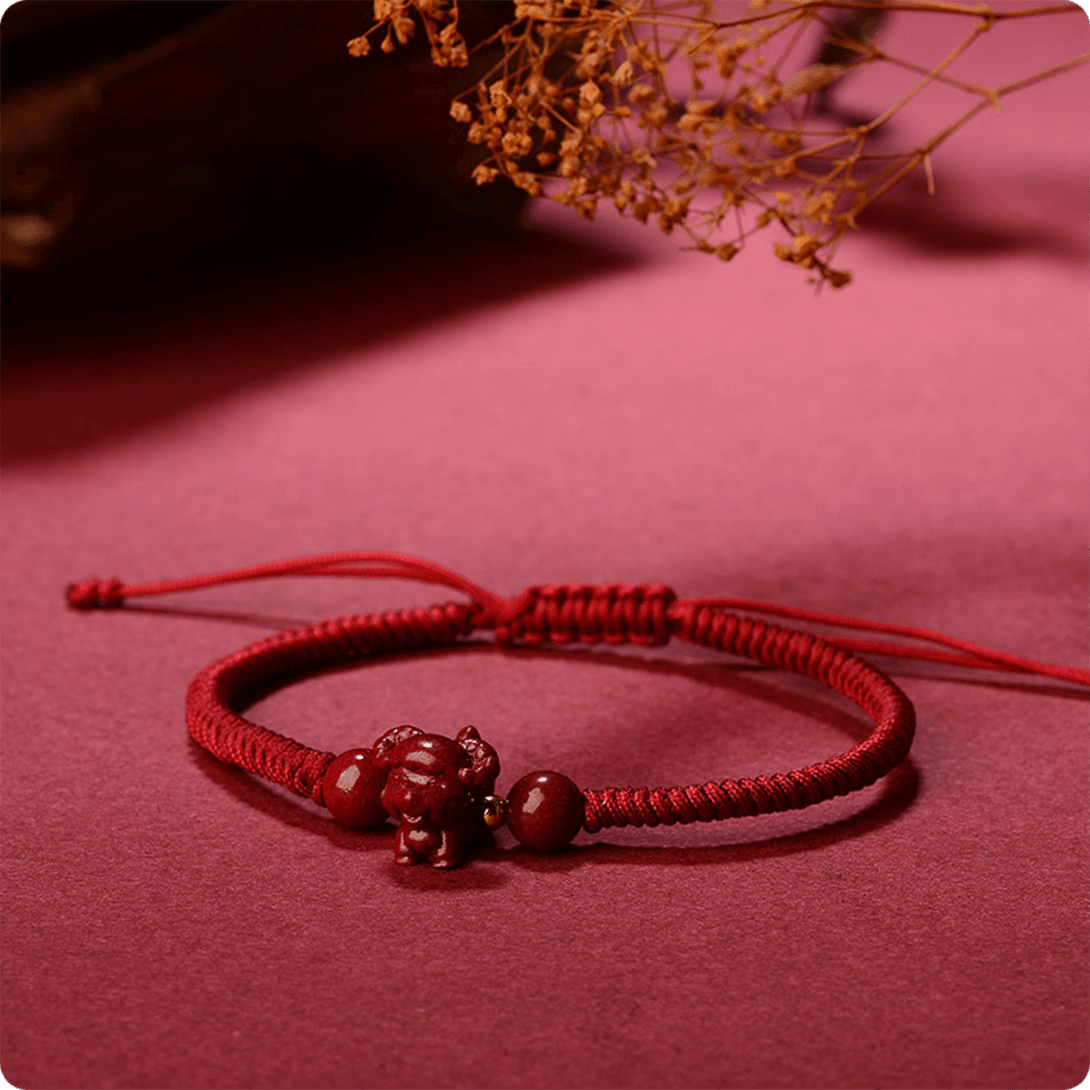 12 Chinese Zodiac Cinnabar Prosperity Red String Bracelet Bracelet INNERVIBER Sheep