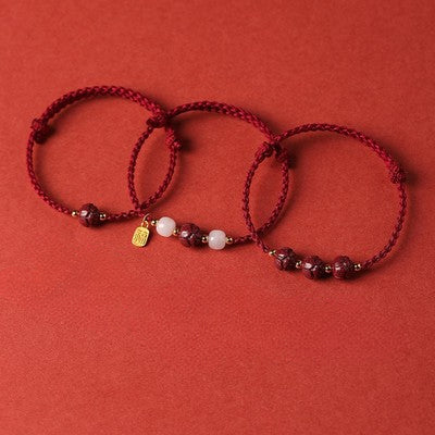 Fu Character Blessing Red String Bracelet 2
