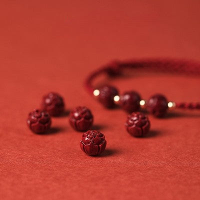 Cinnabar Lotus Beads