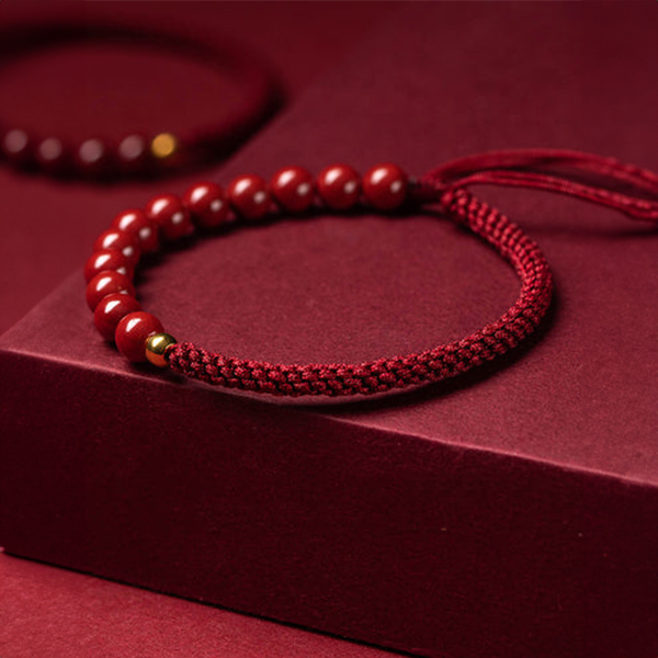 INNERVIBER Gold Cinnabar Red String Luck Protection Bracelet Bracelet INNERVIBER 8