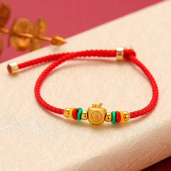  Golden Apple Red String Bracelet INNERVIBER
