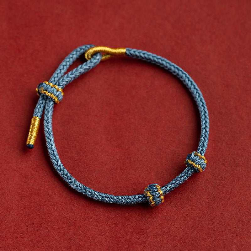 Blue Handmade String Bracelet INNERVIBER
