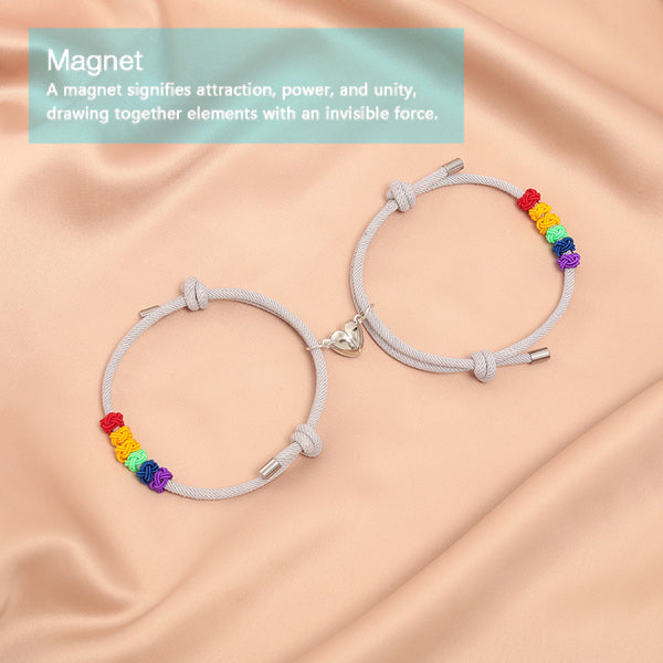 Heart-Shaped Magnet Love Romance Couple Bracelet Bracelet INNERVIBER 1