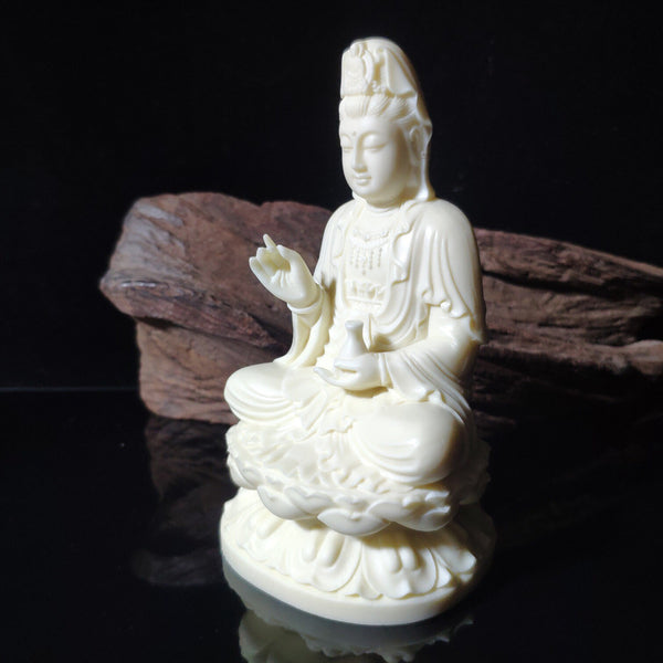 Ivory Nut Avalokitesvara Buddha Carving Display Blessing Home Decoration Decoration INNERVIBER 5