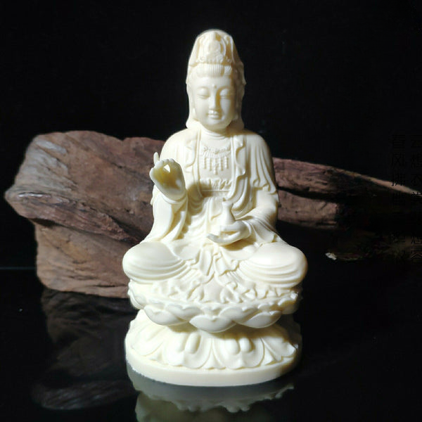 Ivory Nut Avalokitesvara Buddha Carving Display Blessing Home Decoration Decoration INNERVIBER Original
