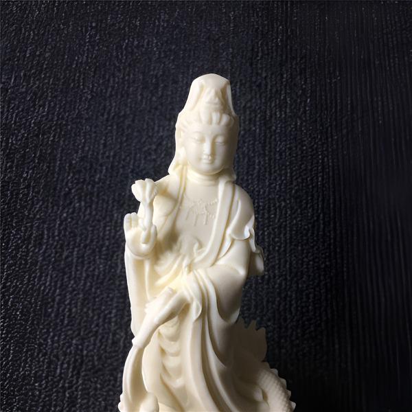 Ivory Nut Dragon Guanyin Bodhisattva Statue Home Decoration Decoration INNERVIBER Default Title