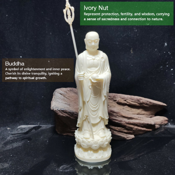 Ivory Nut Ksitigarbha Bodhisattva Compassion Home Proction Decoration Decoration INNERVIBER 2