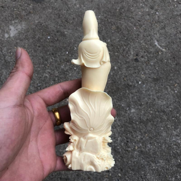 Ivory Nut Songzi Guan Yin Statue Safety Protection Decoration Decoration INNERVIBER 4