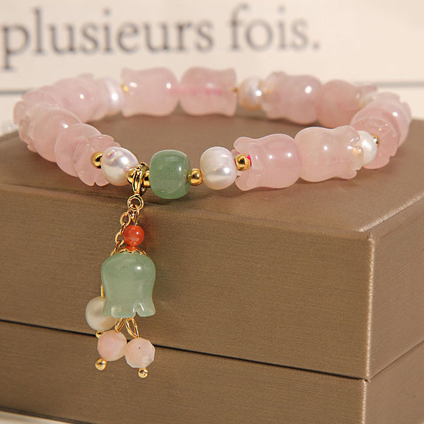 Pink Crystal Bracelet | Women's Crystal Bracelet | INNERVIBER