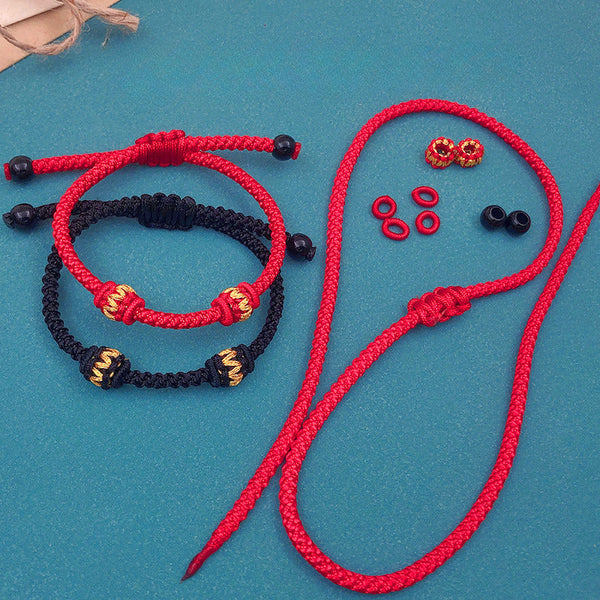 Lucky Charm Bead Fortune Protection Red String Bracelet INNERVIBER
