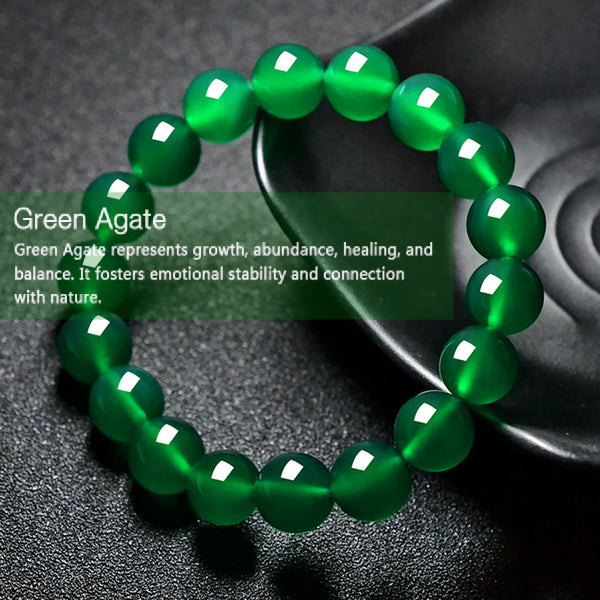 Natural Green Agate Renewal Prosperity Bracelet Bracelet INNERVIBER 3