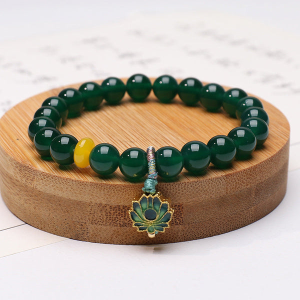 Green Agate Bracelet | Green Protection Bracelet | INNERVIBER