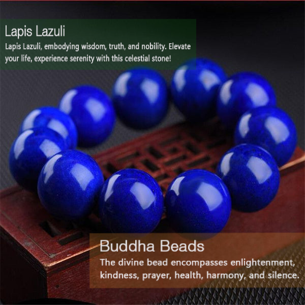 Natural Blue Lapis Lazuli Crystal Bracelet Bracelet INNERVIBER 2