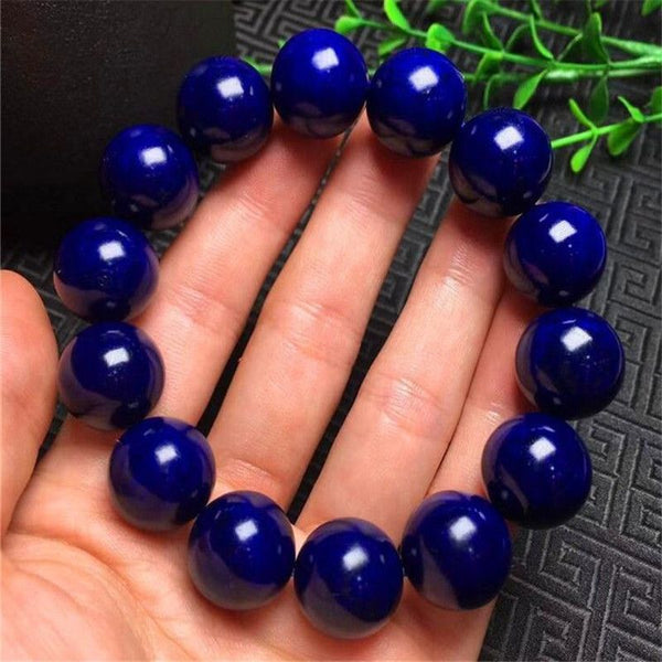 Natural Blue Lapis Lazuli Crystal Bracelet Bracelet INNERVIBER 16mm