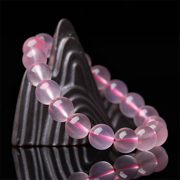 Natural Pink Crystal Bead Healing Love Bracelet Bracelet INNERVIBER Default Title