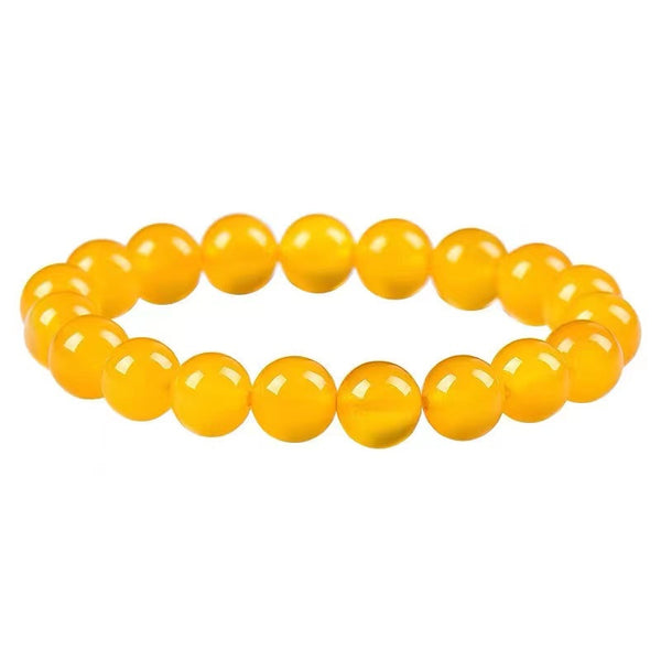INNERVIBER Yellow Beads Bracelet 