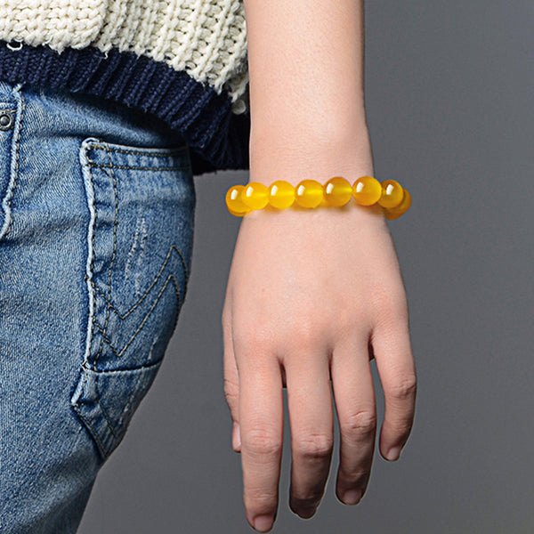 INNERVIBER Yellow Agate  Bracelet 