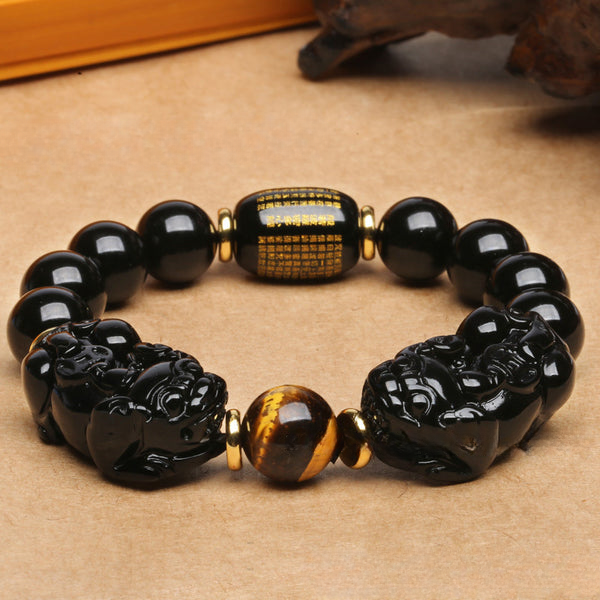 Tiger Eye Bracelet | Obsidian Tiger Eye Bracelet | INNERVIBER