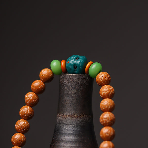 Rudraksha Bodhi Seed Bead Bracelet  Lotus Seedpod Spiritual Bracelet INNERVIBER
